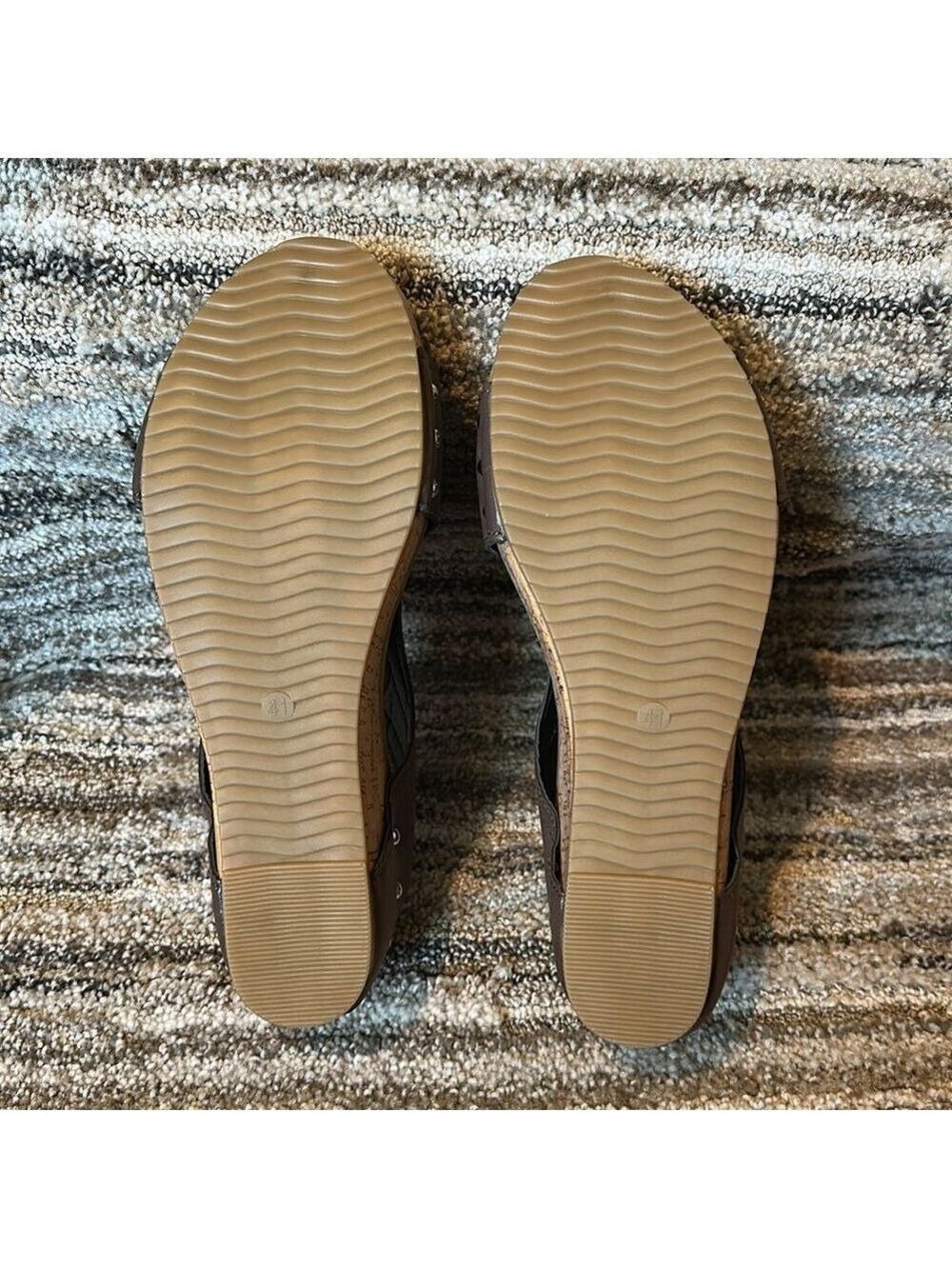 Brown Wedge Sandals Size 41 - Picture 5 of 5